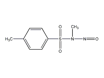 n-甲基-n-亚硝基对磺酰胺结构式