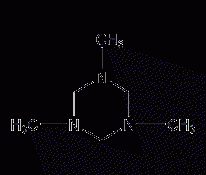 1,3,5-三甲基己羟基-1,3,5-三嗪结构式