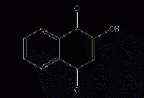 2-羟基-1,4-萘醌结构式