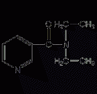 N,N-二乙基烟酰胺结构式