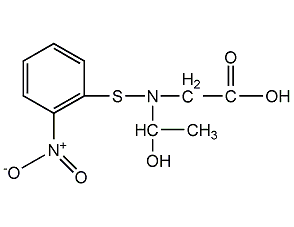 n-[(邻硝基)硫醇-l-苏氨酸结构式