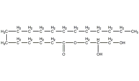 单硬脂酸甘油酯结构式