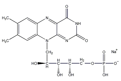 核黄素磷酸钠结构式