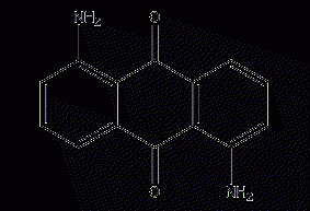 1,5-二氨基蒽醌结构式