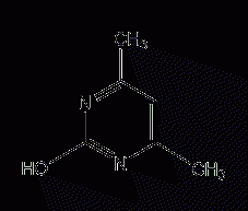 4,6-二甲基-2-羟基嘧啶结构式