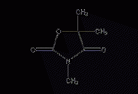 3,5,5-三甲基恶唑-2,4-二酮结构式