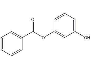 间苯二酚单苯甲酸酯结构式