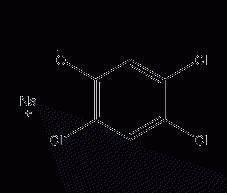 2,4,5-三氯苯酚钠结构式