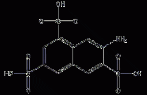 7-氨基-1,3,6-萘硫酸结构式