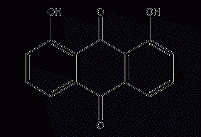 1,8-二羟基蒽醌结构式