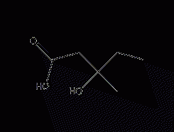 3-羟基-3-甲基戊酸结构式