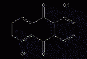 1,5-二羟基蒽醌结构式