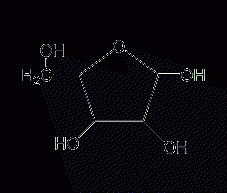 D(-)-核糖结构式