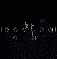 DL-巯基琥珀酸结构式