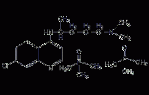 氯喹宁二磷酸盐结构式